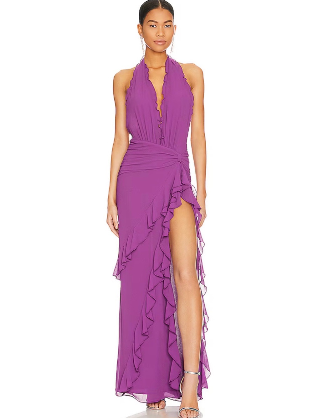 Celenia Maxi Dress in Purple
